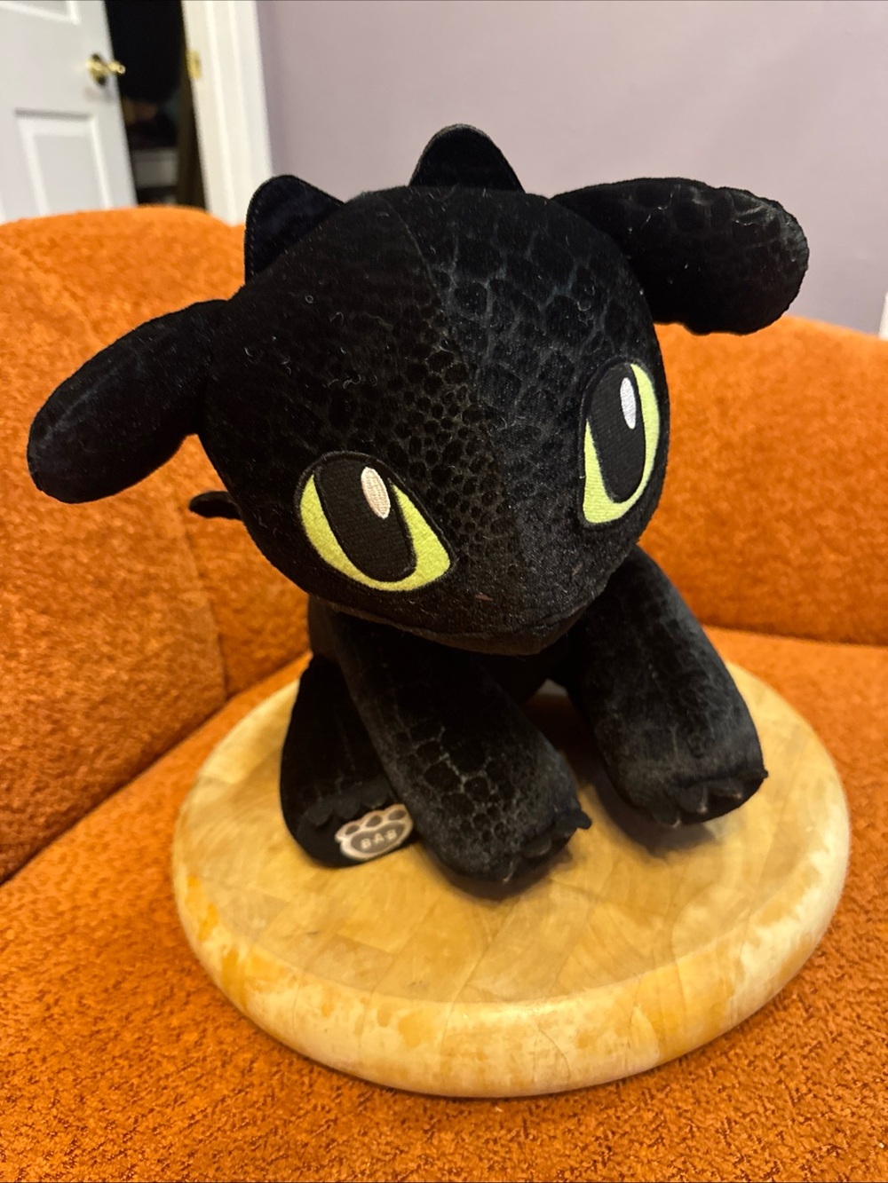 Build-A-Bear Black Toothless Dragon Plush with Green Eyes - Picture 2 of 10